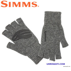 Перчатки Simms Wool Half Finger Glove Steel